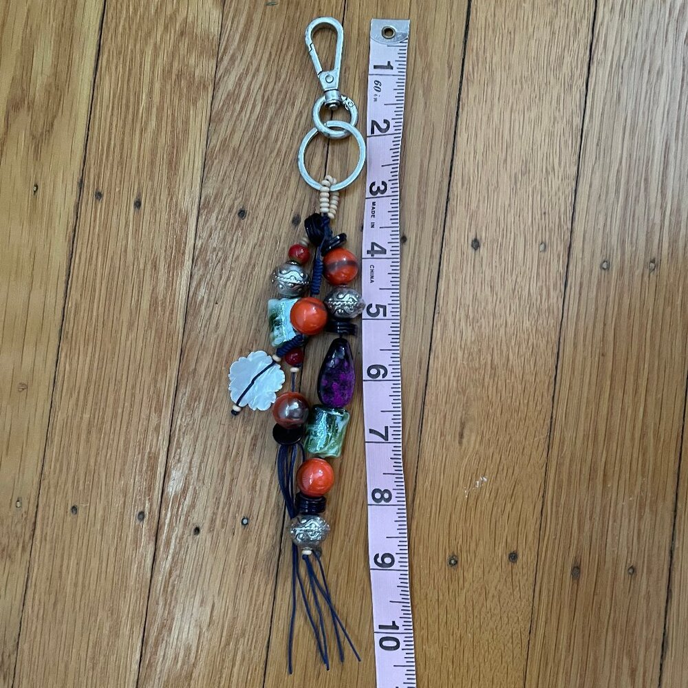 Zara limited edition beaded keychain/bag charm, OS, NWOT - Picture 4 of 4